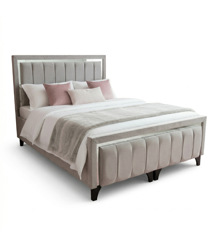 Cama Velvet contemporaneo Cama Contemporáneo Velvet - Imagen 1